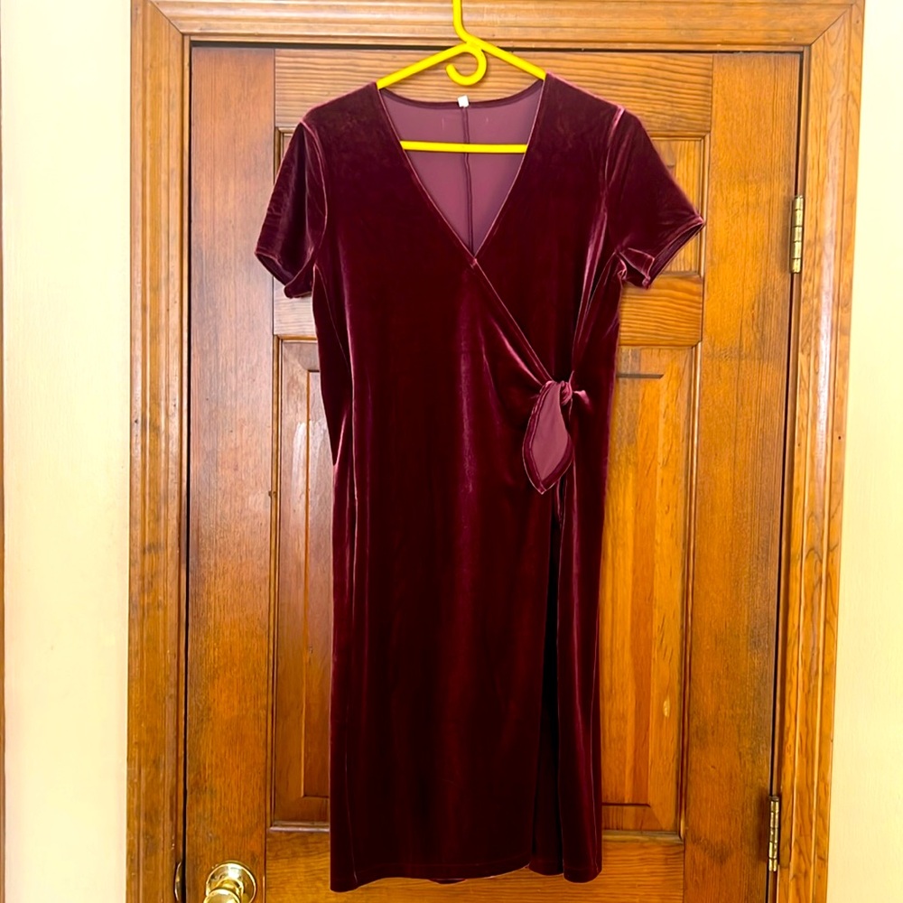 Velvet Wrap-Dress